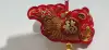 Medium-sized curved fish hanging three medium-sized printed lanterns details Picture